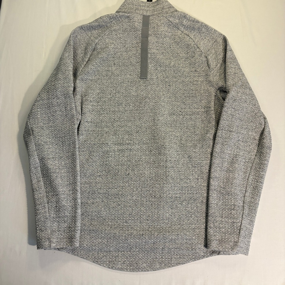 Lululemon Engineered Warmth Half Zip Pullover Grey Textured Knit Mens Small - Picture 5 of 5